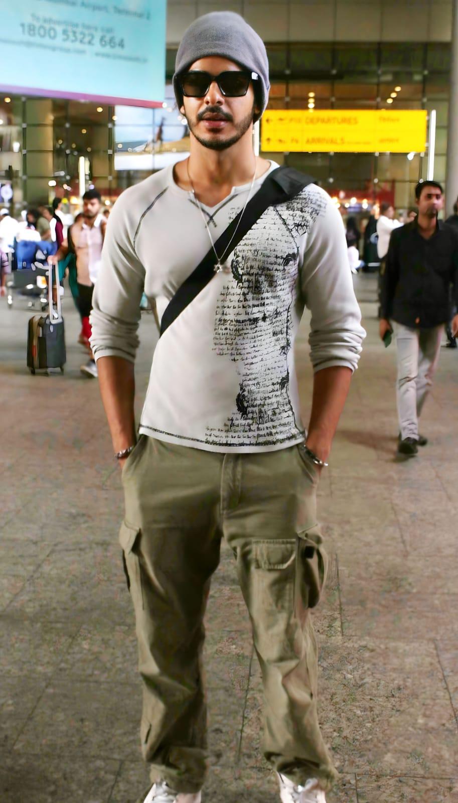 Whether it's a casual look or a suave ensemble, Ishaan's airport sightings are a treat for fans eager to catch a glimpse of their favorite actor on the go